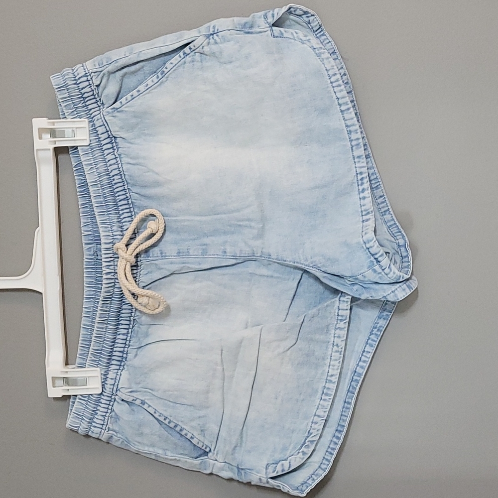 Aerie Denim Tie Shorts